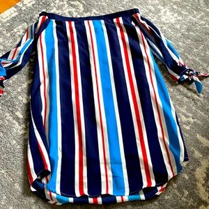 Nautical Off the shoulder dress